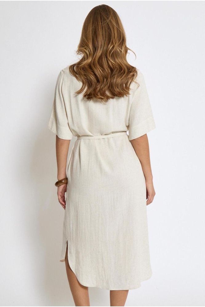 HANNAH SHIRT DRESS PC8339 0202 WHITECAP GREY MELANGE